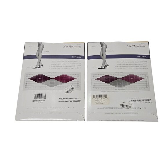 Hanes Silk Reflections Silky Sheer 718 Control Top Reinforced Toe Pantyhose EF - Picture 5 of 6